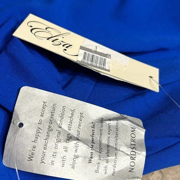 Eliza J. Wrap front dress,ruffles,feminine,event,size 2.blue,NWT glam,gala,EC - Picture 8 of 12